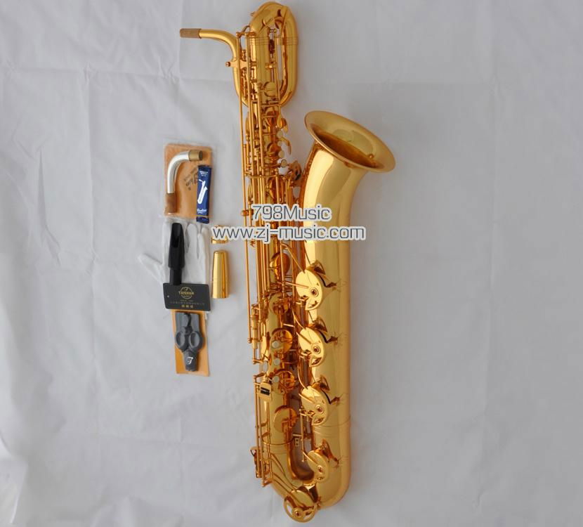 Support Professional Gold Baritone Saxophone Sax High F# 