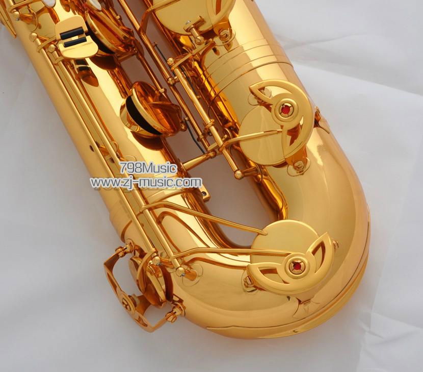 Support Professional Gold Baritone Saxophone Sax High F#  3