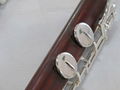 Professsional ALTO Flute-Silver Plated-Rose Wood Wooden-G Key 4