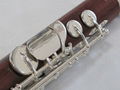 Professsional ALTO Flute-Silver Plated-Rose Wood Wooden-G Key 5