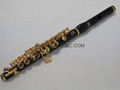 Concert Professional Piccolo-Gold Plated Keys-Grenadilla Black Wood Wooden 1