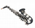 NEW Professional Eb Saxophone Matte Black Sax High F# Abalone Shell Key 1