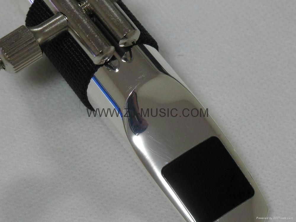 Professional Metal Mouthpiece Bb Tenor Saxophone Mouthpiece Silver Plated 2