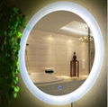 5mm Customized Size Round Iiiuminated LED Bathroom Mirror 1