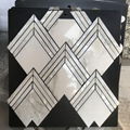 Mosaic/Marble mosaic/water jet/white/wall mosaic