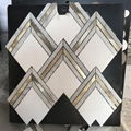 Mosaic/Marble mosaic/water jet/white/wall mosaic