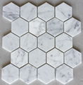 Hexagone/Marble mosaic/Marble mosaic/stone mosaic/stone/waterjet/  