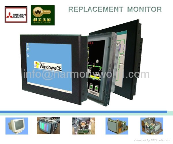 LCD Replacement Monitor For MITSUBISHI MOMOCHROME & COLOR INDUSTRIAL MONITOR  1