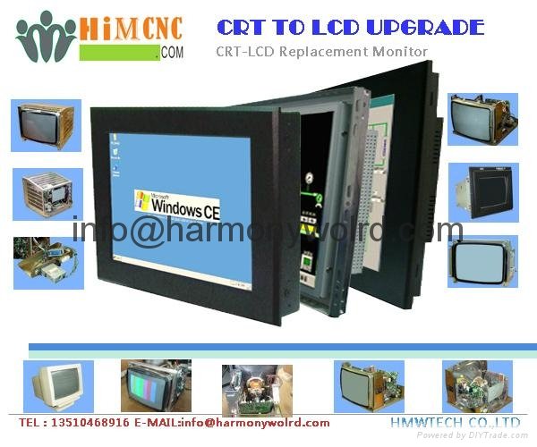 Upgrade FAGOR AUTOMATION 8020MS-CIN 8025M 7 INCH CRT MONITOR To LCDs 2