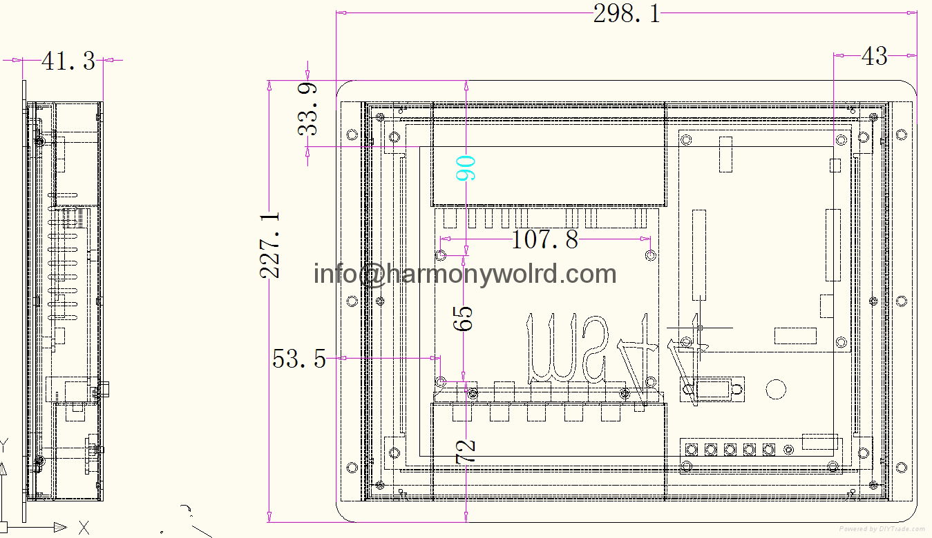 Upgrade Z-AXIS monitors V112AM018 V212AM014 V212AM002 V41231010 V51200001 LCDs 3