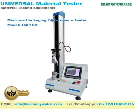 Medicine Packaging Performance Tester Tensile and Compression Tear tests
