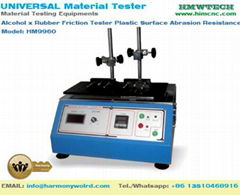 Alcohol x Rubber Friction Tester Plastic Surface Abrasion Resistance Test 