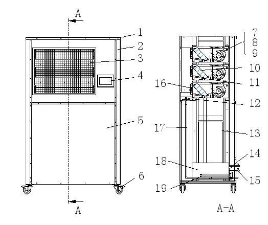 Vertical Cabinet Type Wine Cellar Constant Temperature-humidity Air conditioner 2