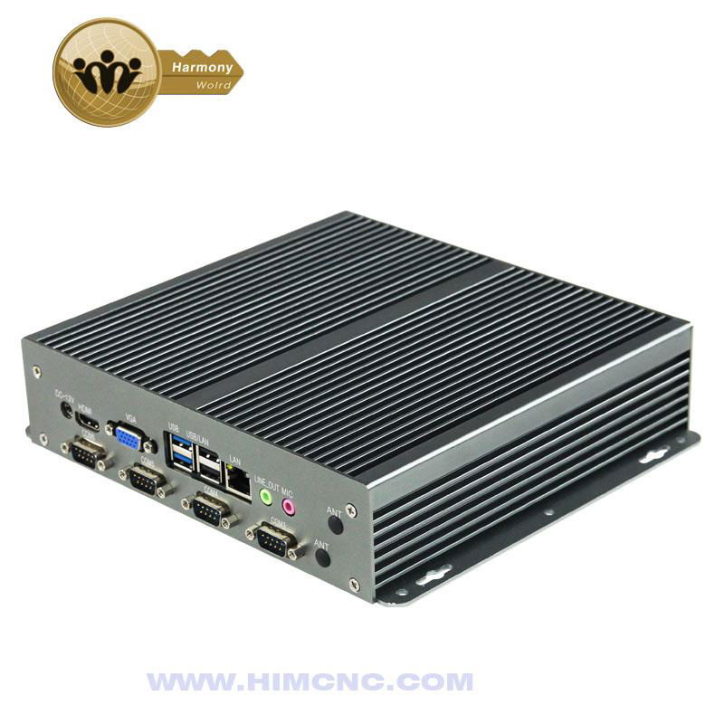Industrial Computer (IPC) Micro Fanless Heat Dissipation Small Host Embedded 4