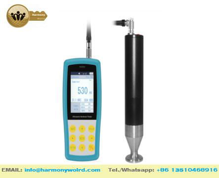 Manual ultrasonic hardness of long/short probe