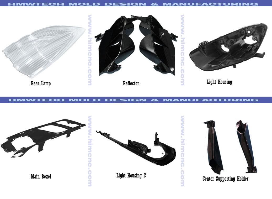 Automotive LampTail Plastic Mold Design & Manufacturing 3