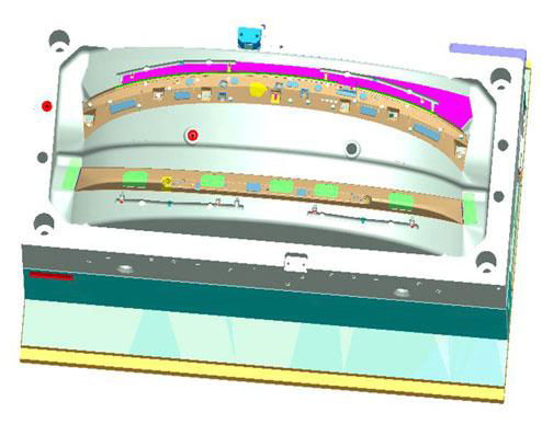 Automotive Decoration Strip Empenmage License plate Mould Design & Manufacturing 4