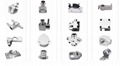 Stainless steel MIM knob smart lock knob mechanical lock knob lock fittings  9