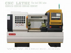 Flat bed CNC lathe