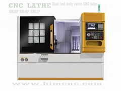 Slant bed body cutter CNC lathe Row line rail CNC lathe