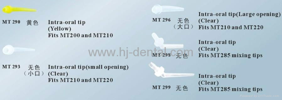 dental mixing intra oral tip