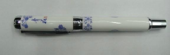 bule and white porcelain pen set gift 2