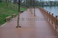 廣州戶外木塑棧道防水親水平台 3