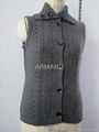 cable cashmere vest 1