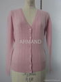 cable cashmere cardigan  1