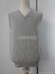 v neck cashmere vest sweater