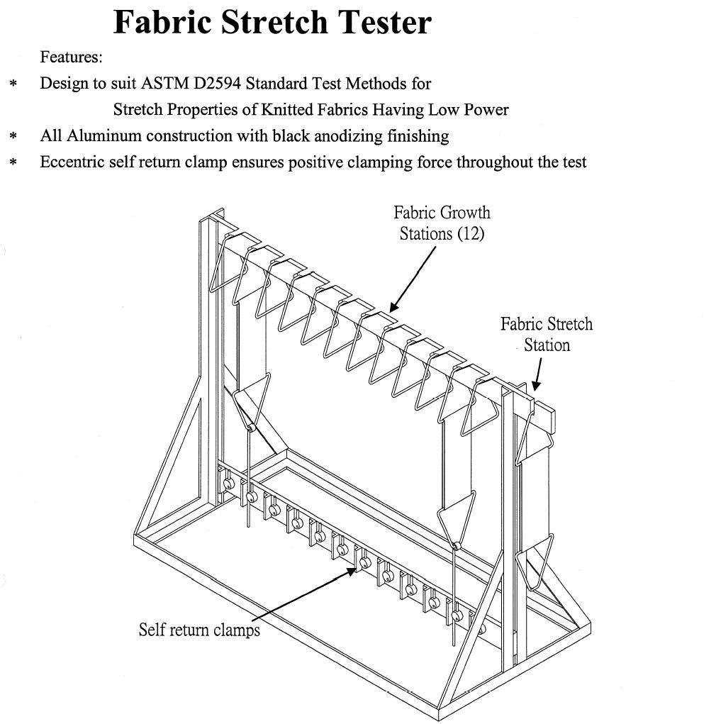 Knitted Fabric Stretch and Growth Tester ASTM D2594 4