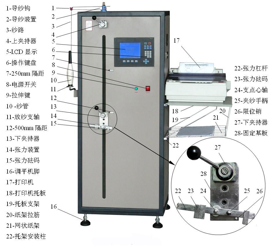 电子单纱强力仪 / 立式电子单纱强力仪 纺织类检测设备专业生产
