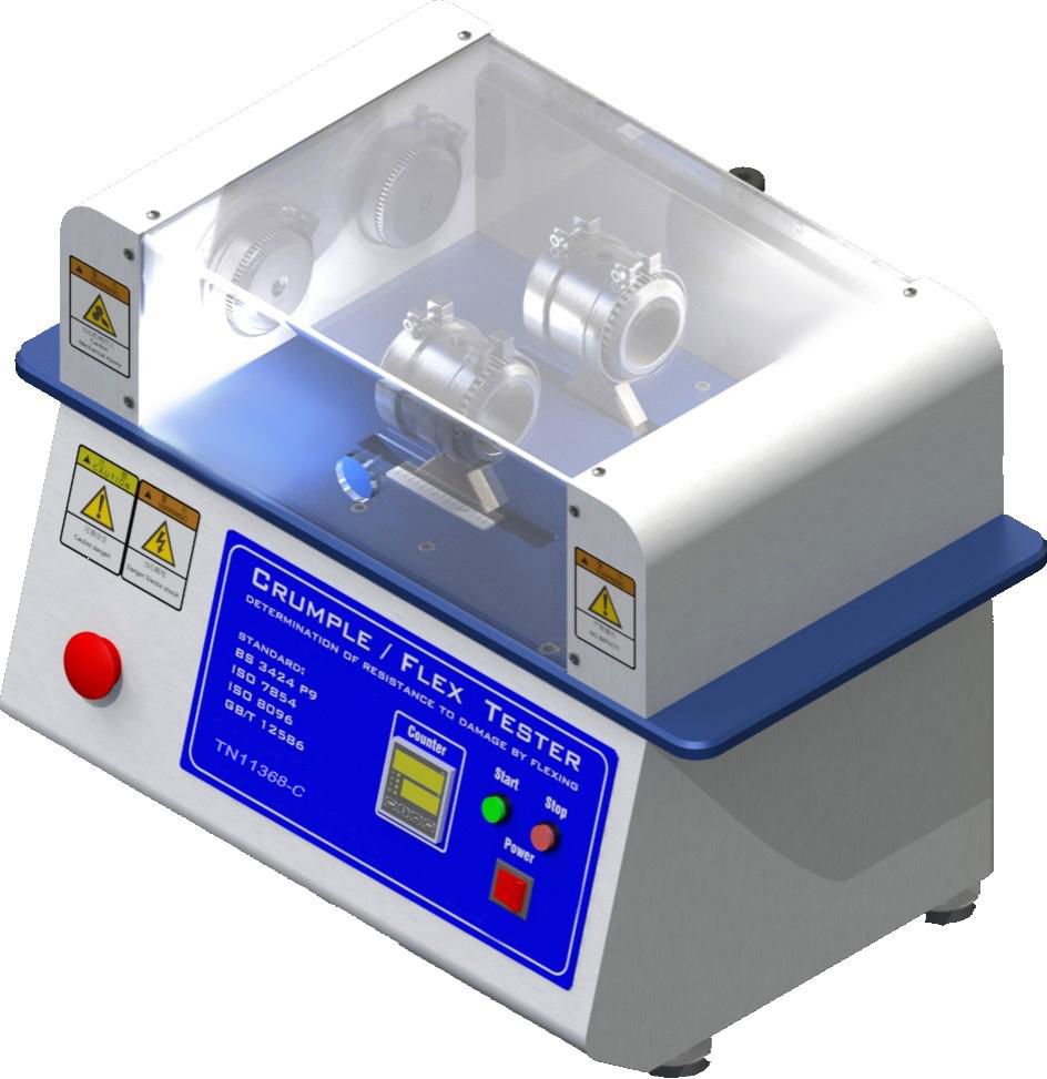 塗覆織物Crumple/Flex折皺屈撓性測試儀，橡膠耐撓曲破坏性測定儀 3