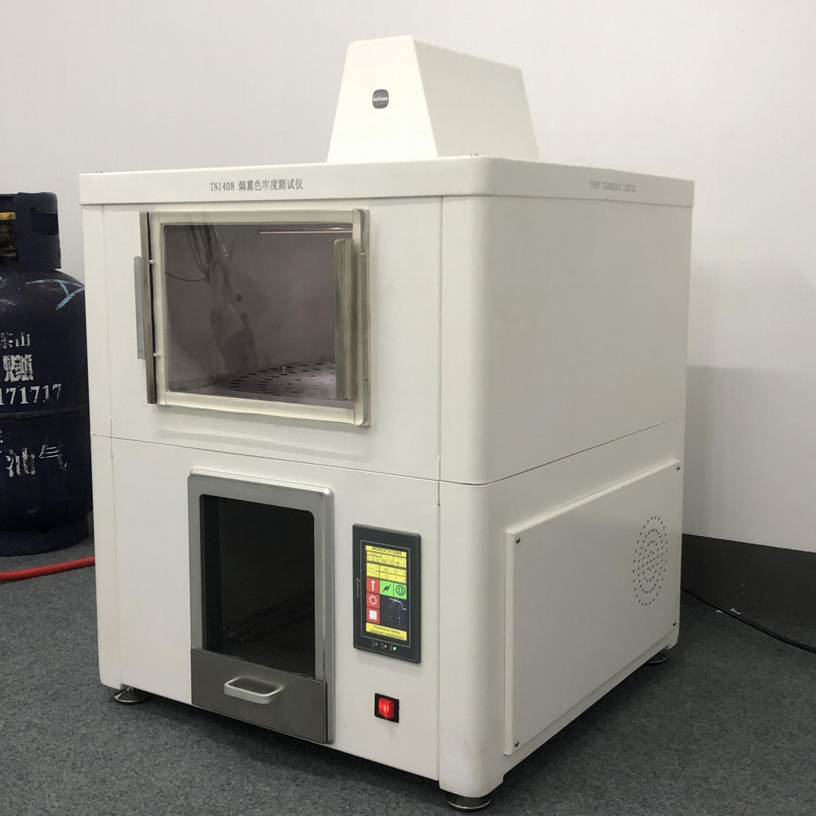 烟熏色牢度测试仪,耐燃气烟雾试验箱GB/T 11039.2,ISO 105 G02 4