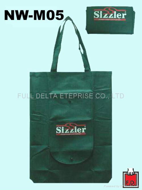 Non woven Foldable Bag with button 2