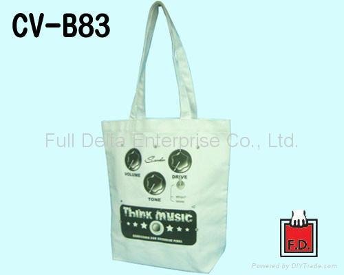 Canvas bag with bottom gusset 3
