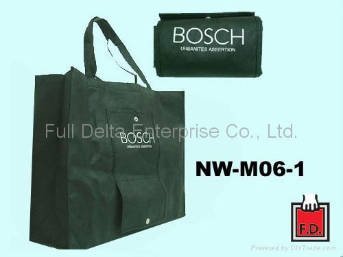 Non woven Foldable Bag with button