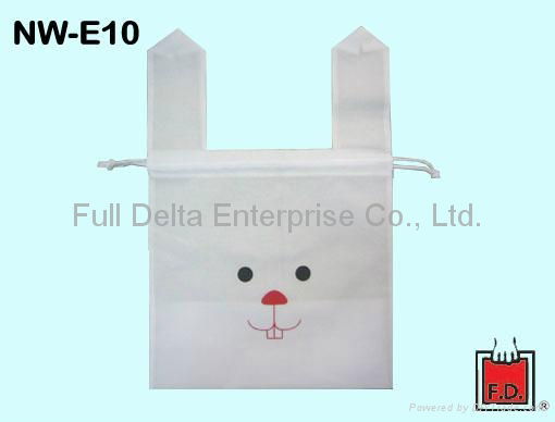 Drawn-string non-woven bag