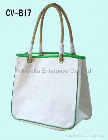 底型帆布環保購物袋 (贈禮品袋)   