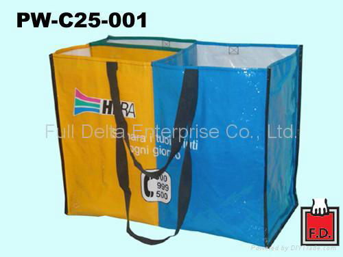 Woven Bag with separator 2