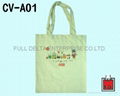 Flatten canvas shopping bag