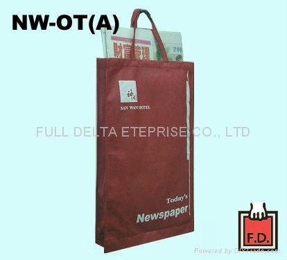 Non-Woven Newspaper bag for Hotel
