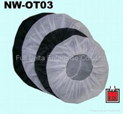 Non-woven cap for wheel rim anti-dust