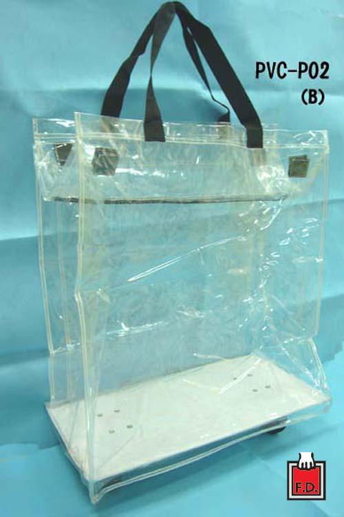 PVC Foldable Trolley bag / gift bag