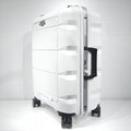  With Phone Cup Holder Trolley Travel Telescopic Laptop Aluminum Suitcase Hard L