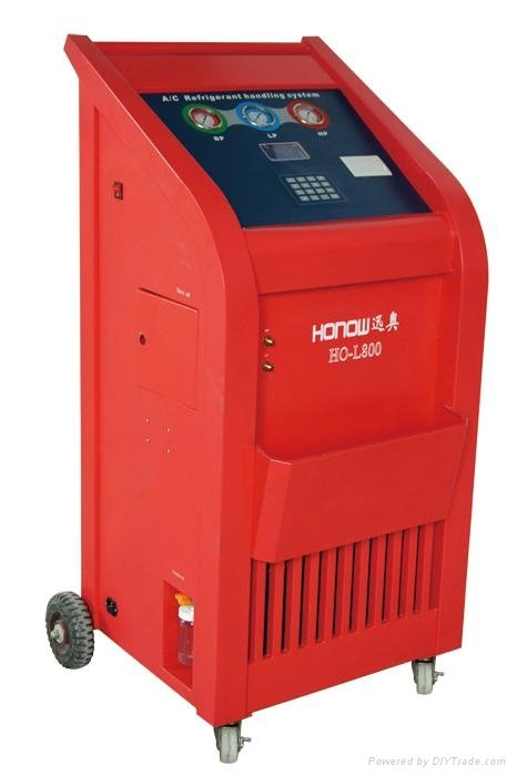 Fully automatic refrigerant recovery & recycling machine