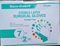 disposable sterile  surgical latex gloves (powdered powdered-free)