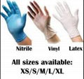 medical pvc vinyl latex  nitrile  examination gloves 