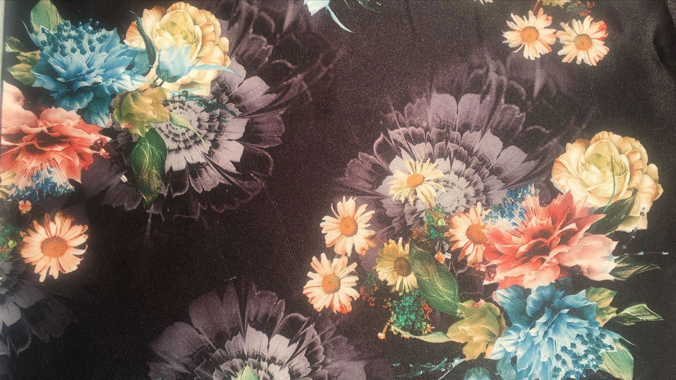 digital printing 100% polyester dress fabric  5