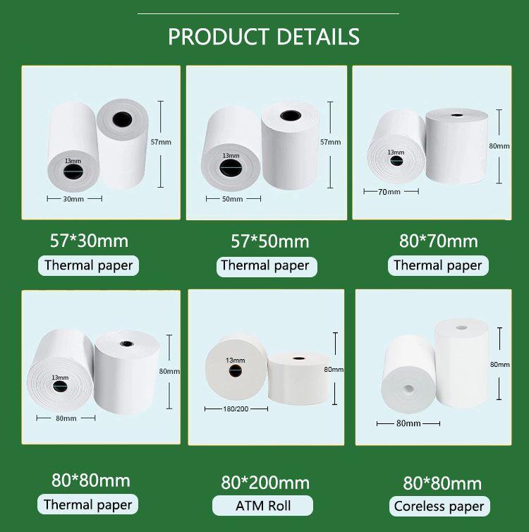 BPA free cash register thermal paper rolls 2021P1 SHAOHUI (China